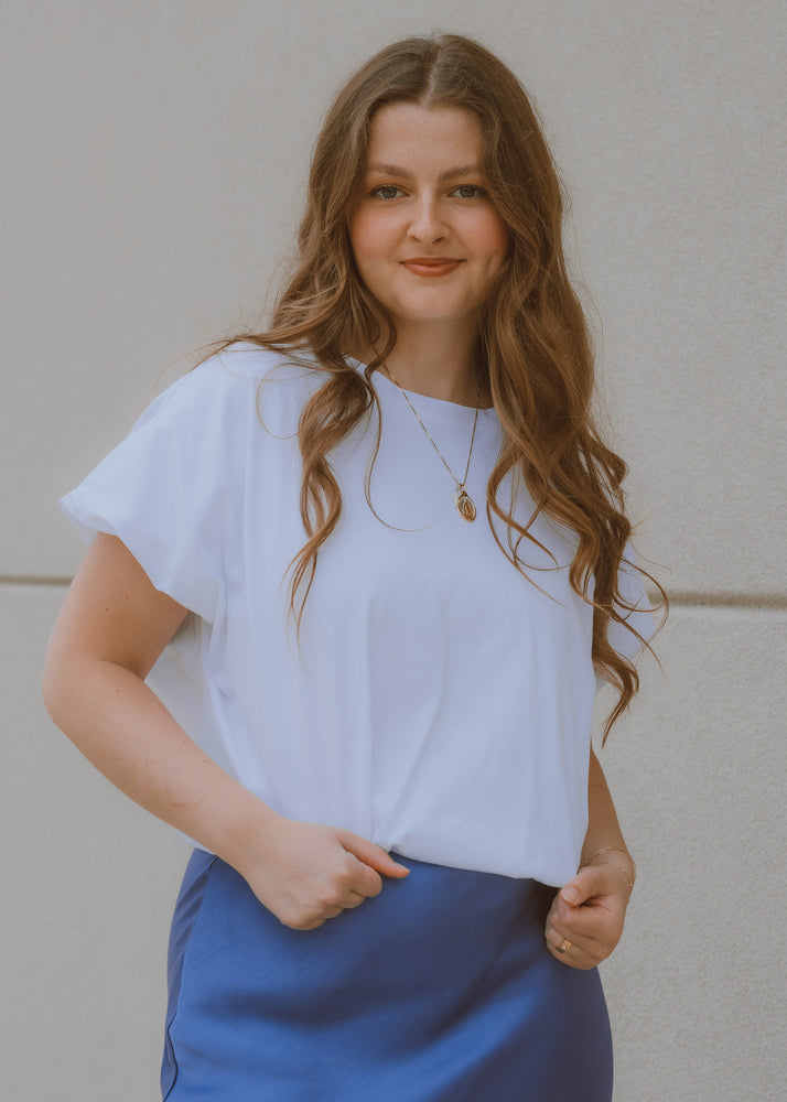 Burst Your Bubble White Tee