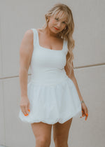 With Honors White Bubble Hem Dress