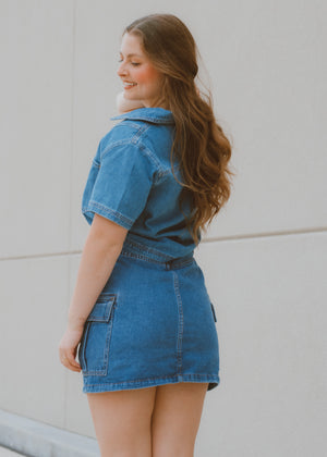 Darlin Short Sleeve Denim Top