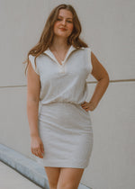 stripped dress, V-neck dress, collared dress, comfortable dress, lake day outfit, vacation outfit, summer casual dress, lounge dress