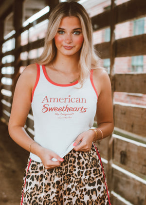 American Sweethearts Ribbed Tank