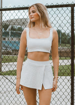 gingham athletic set