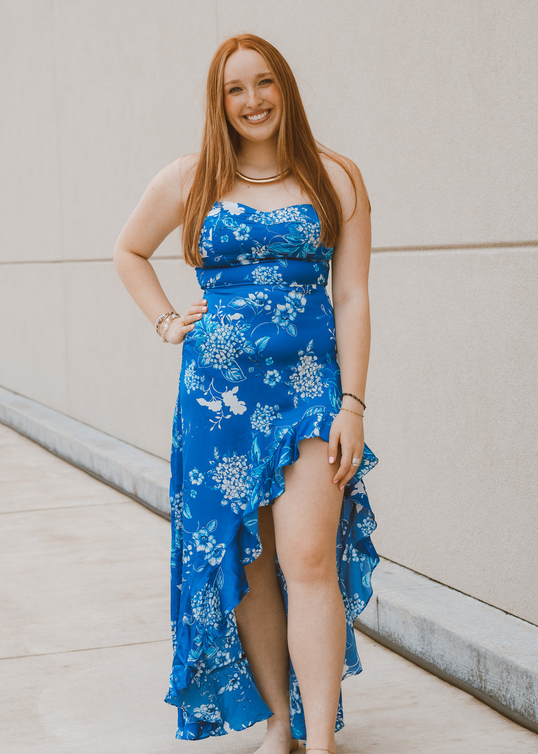 Blue Lagoon Strapless Dress