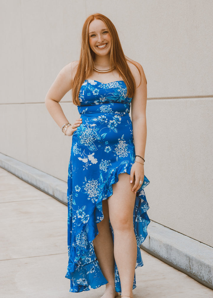 Blue Lagoon Strapless Dress