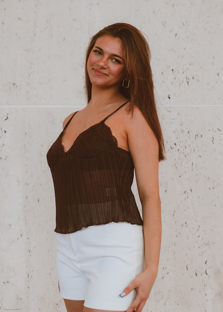 Hot Fudge Lace Cami