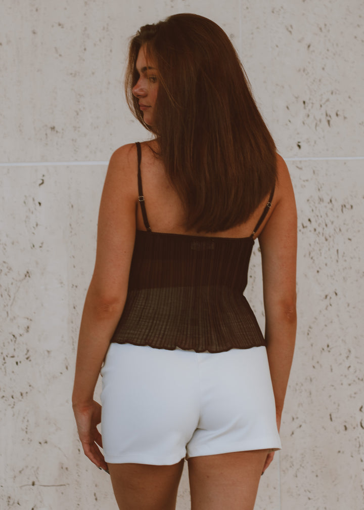 Automatic Reply White Dress Short