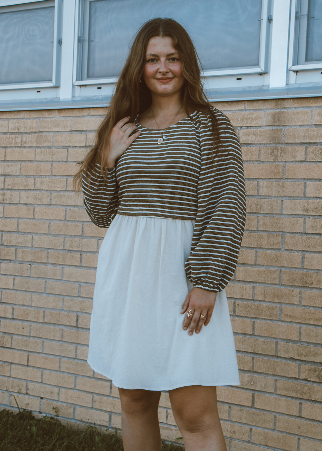 Class in Session Striped Contrast Dress
