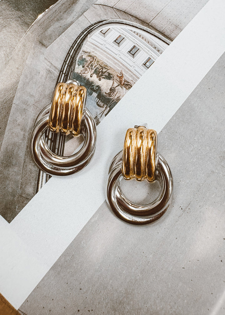The Harper Two Tone Earring