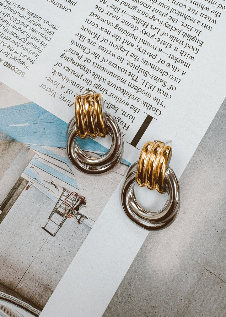 The Harper Two Tone Earring