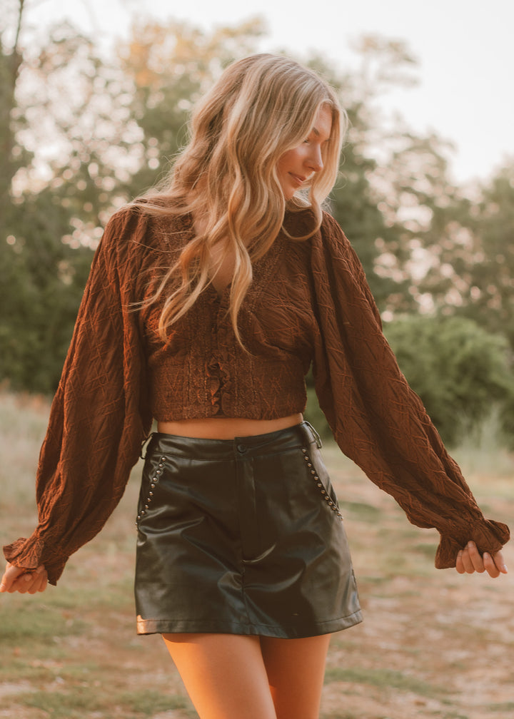 Harvest Glow Long Sleeve Crop Top