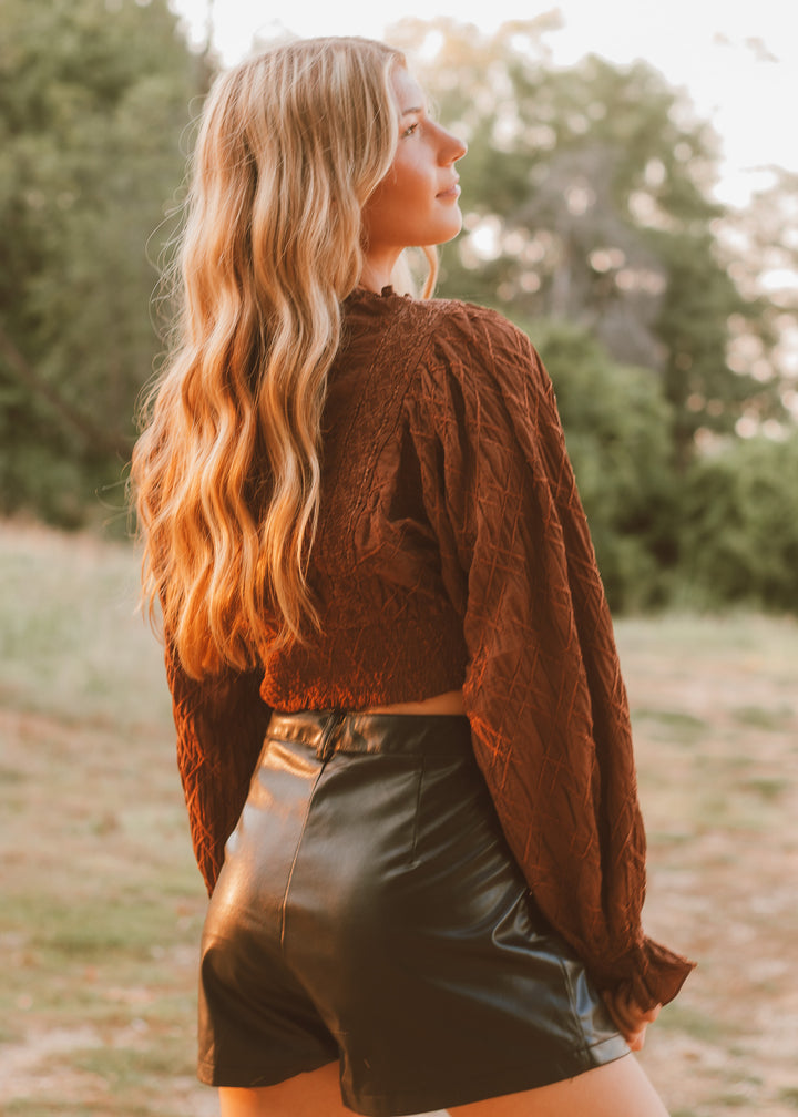 Harvest Glow Long Sleeve Crop Top