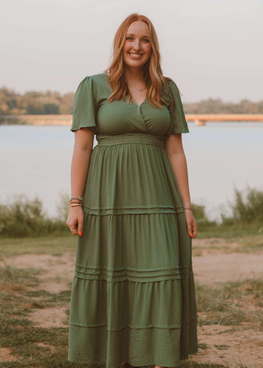 Keep it Simple Olive Maxi Dress
