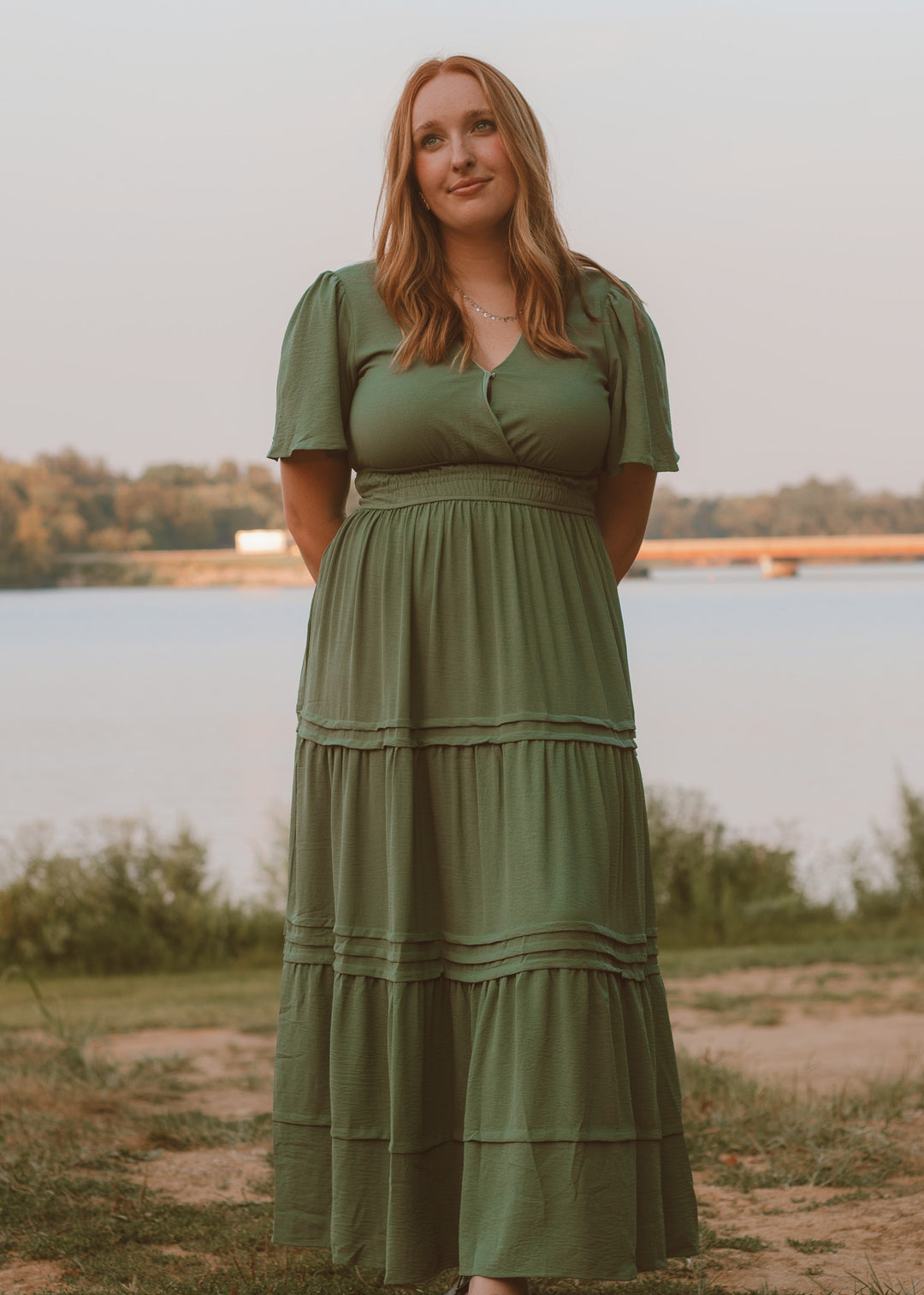 Keep it Simple Olive Maxi Dress