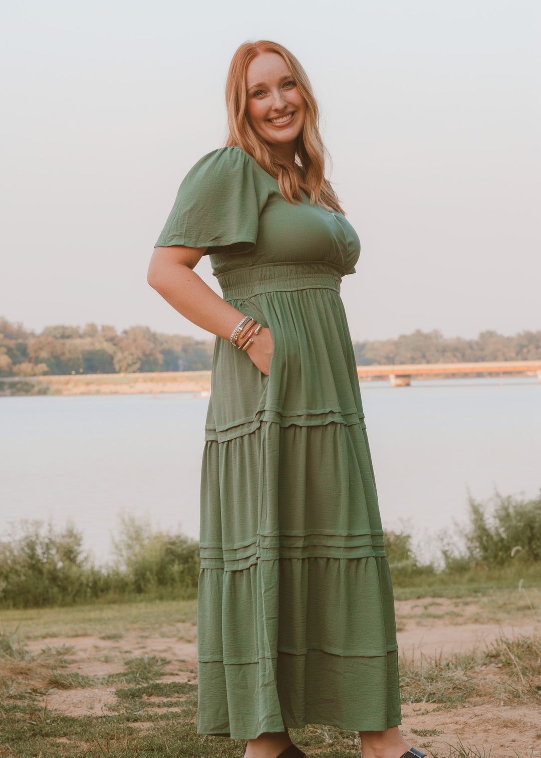 Keep it Simple Olive Maxi Dress