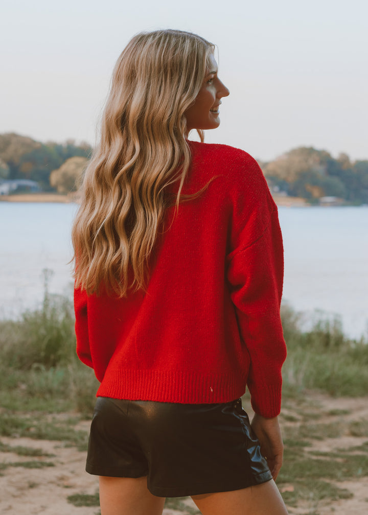 Crimson Canter Horse Sweater
