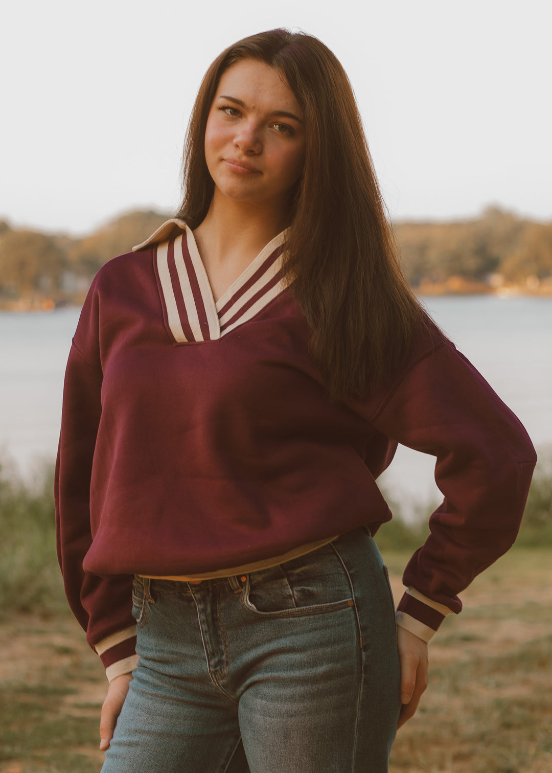 crimson sweater