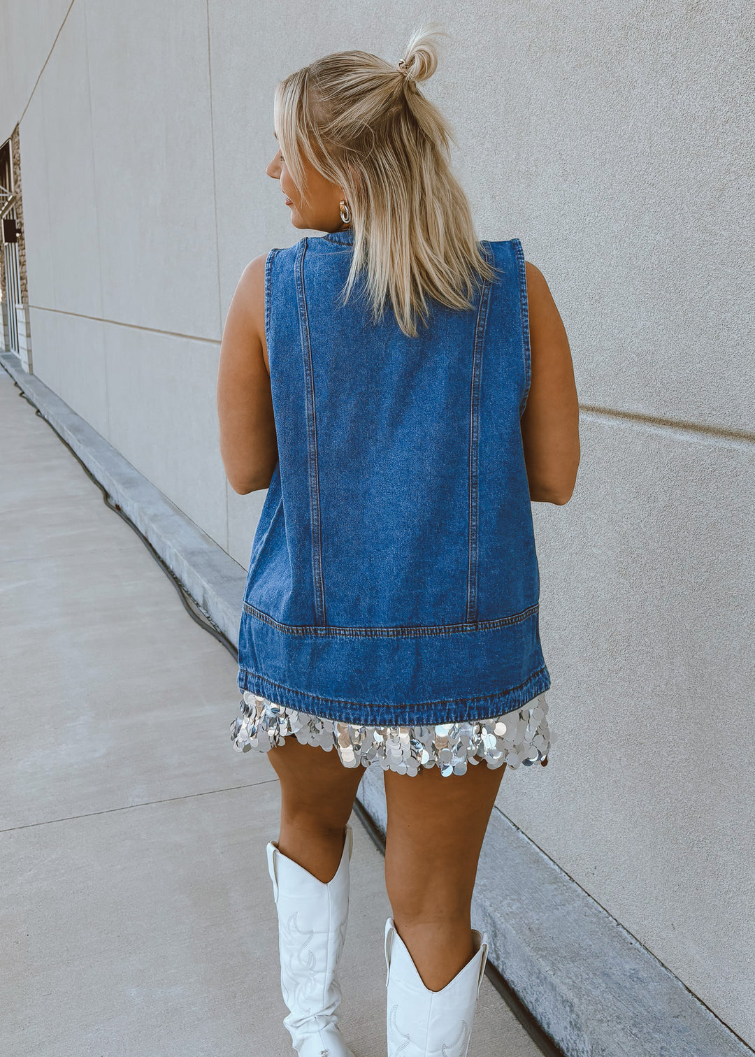 Brooklyn Oversized Denim Vest
