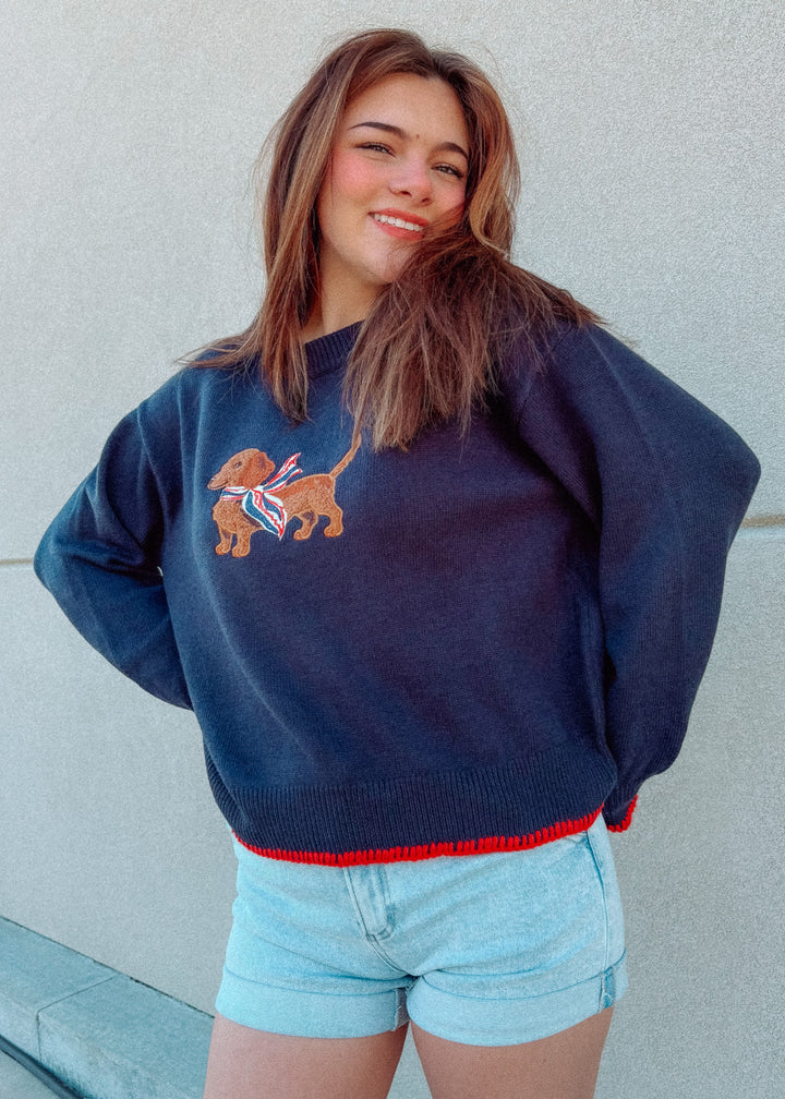 Seaside Dachshund Sweater