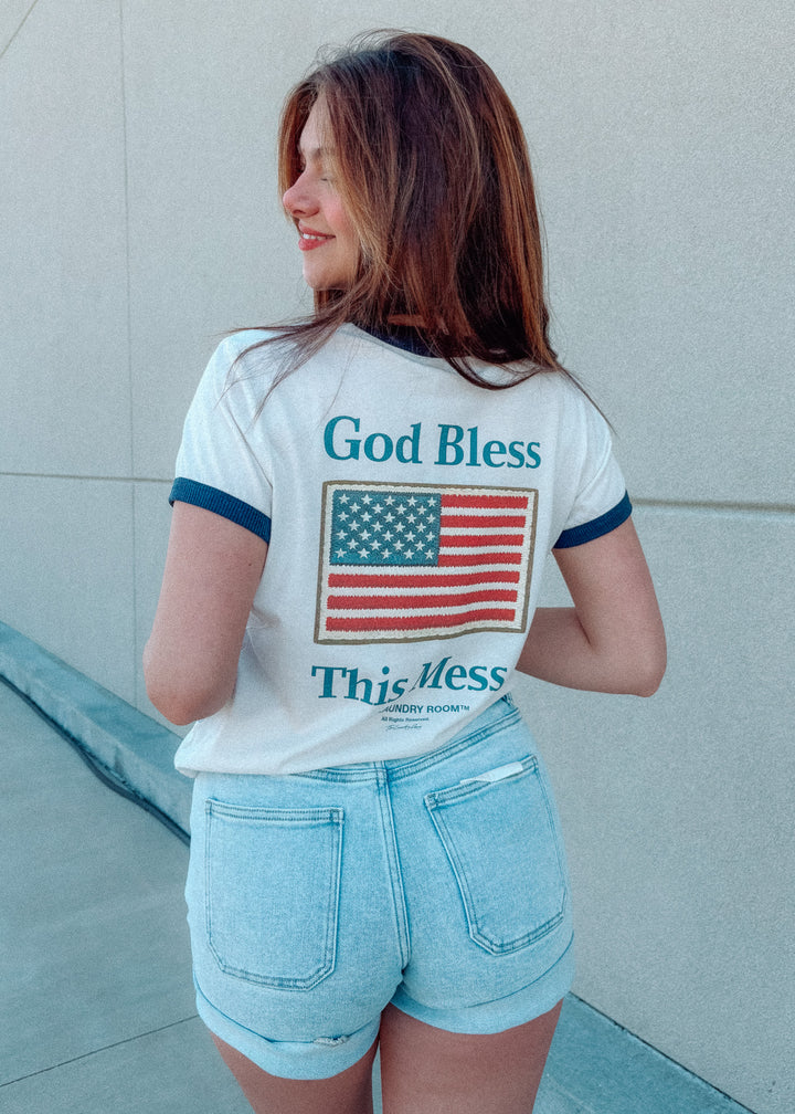 God Bless This Mess Ringer Tee