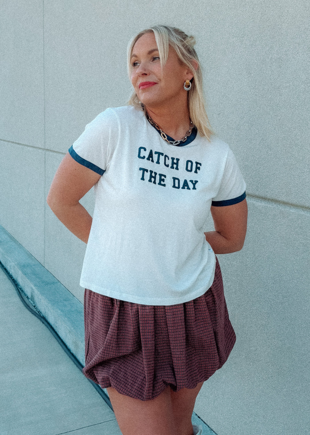 Catch of the Day Ringer Tee