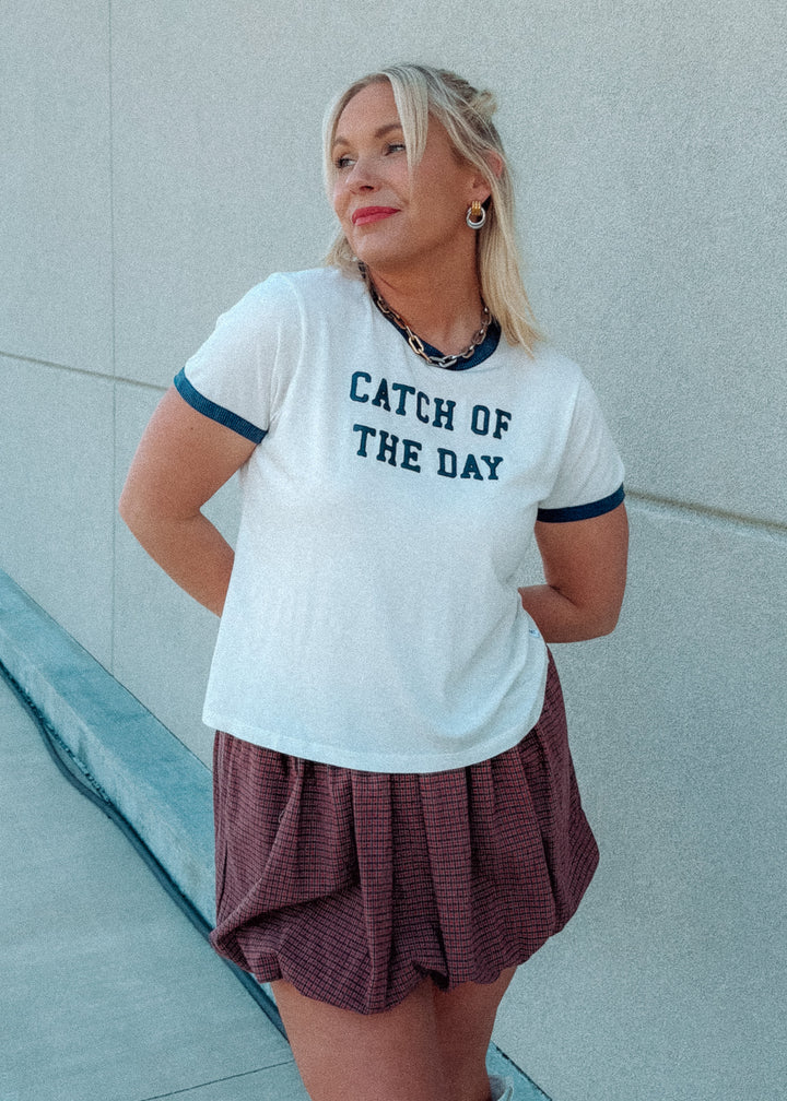 Catch of the Day Ringer Tee