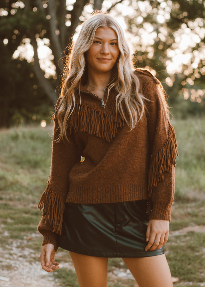 Fringe Forever Turtleneck Sweater