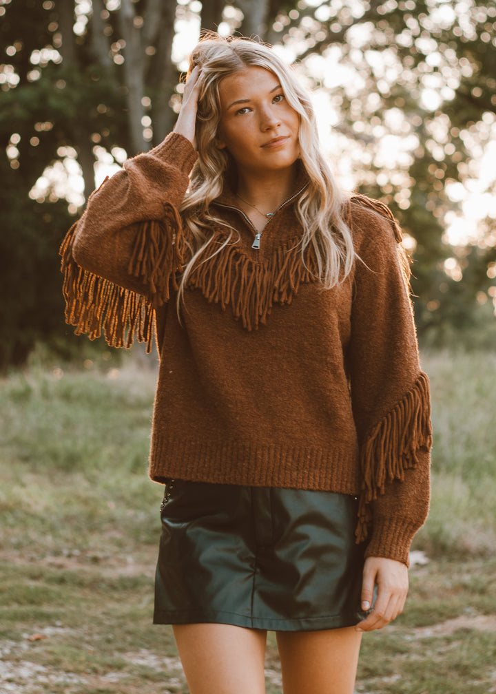 Fringe Forever Turtleneck Sweater