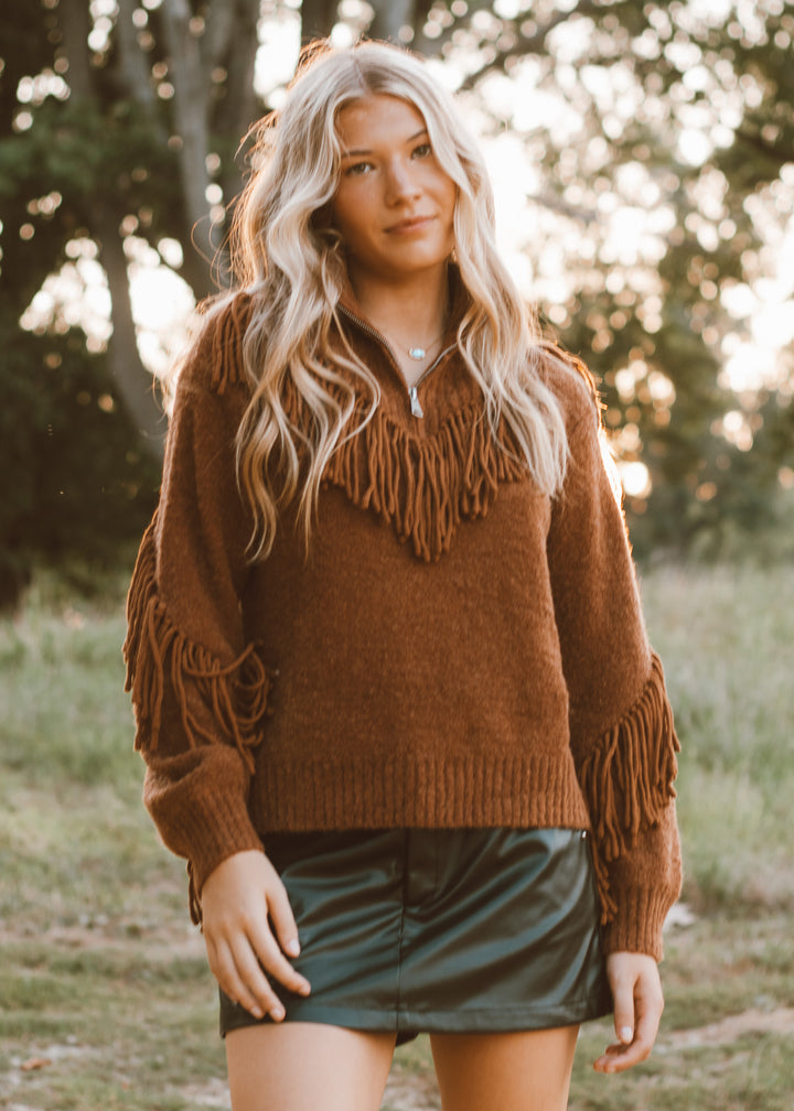 Fringe Forever Turtleneck Sweater