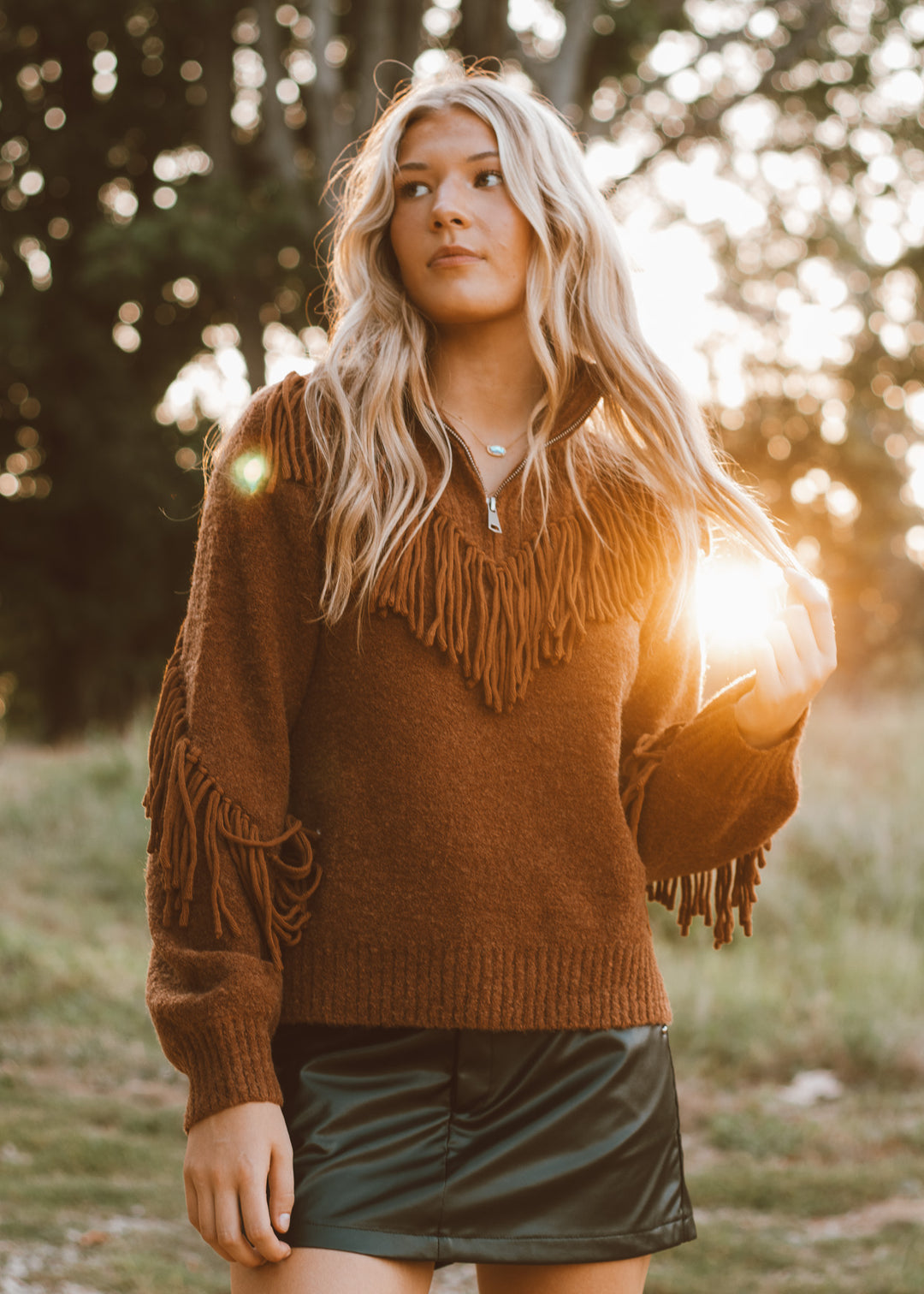 Fringe Forever Turtleneck Sweater