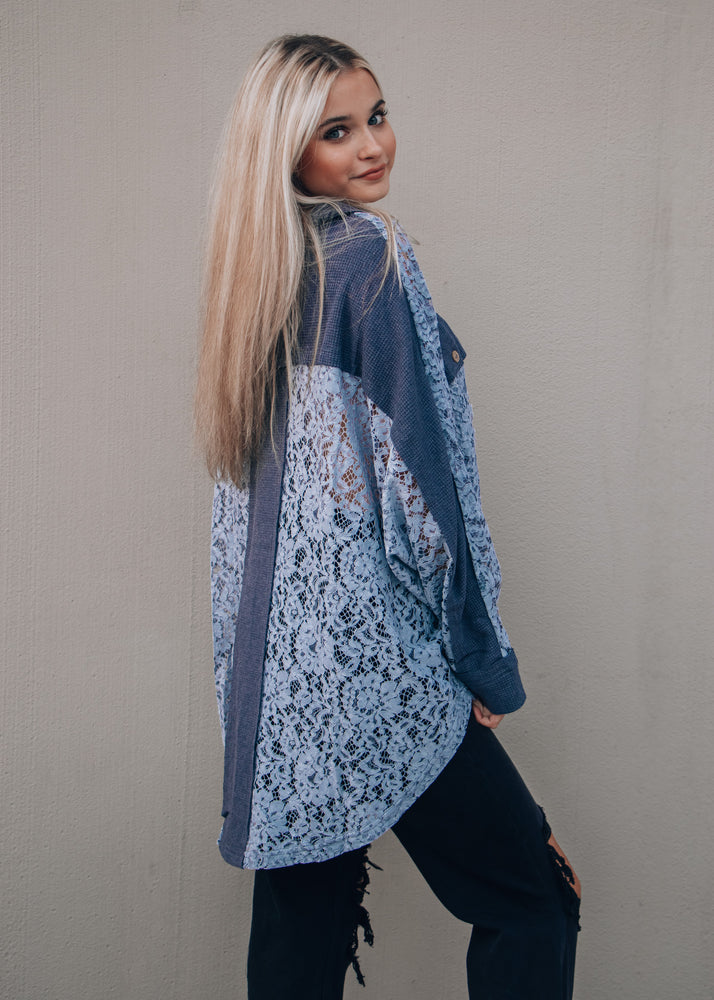 oversized lace top 