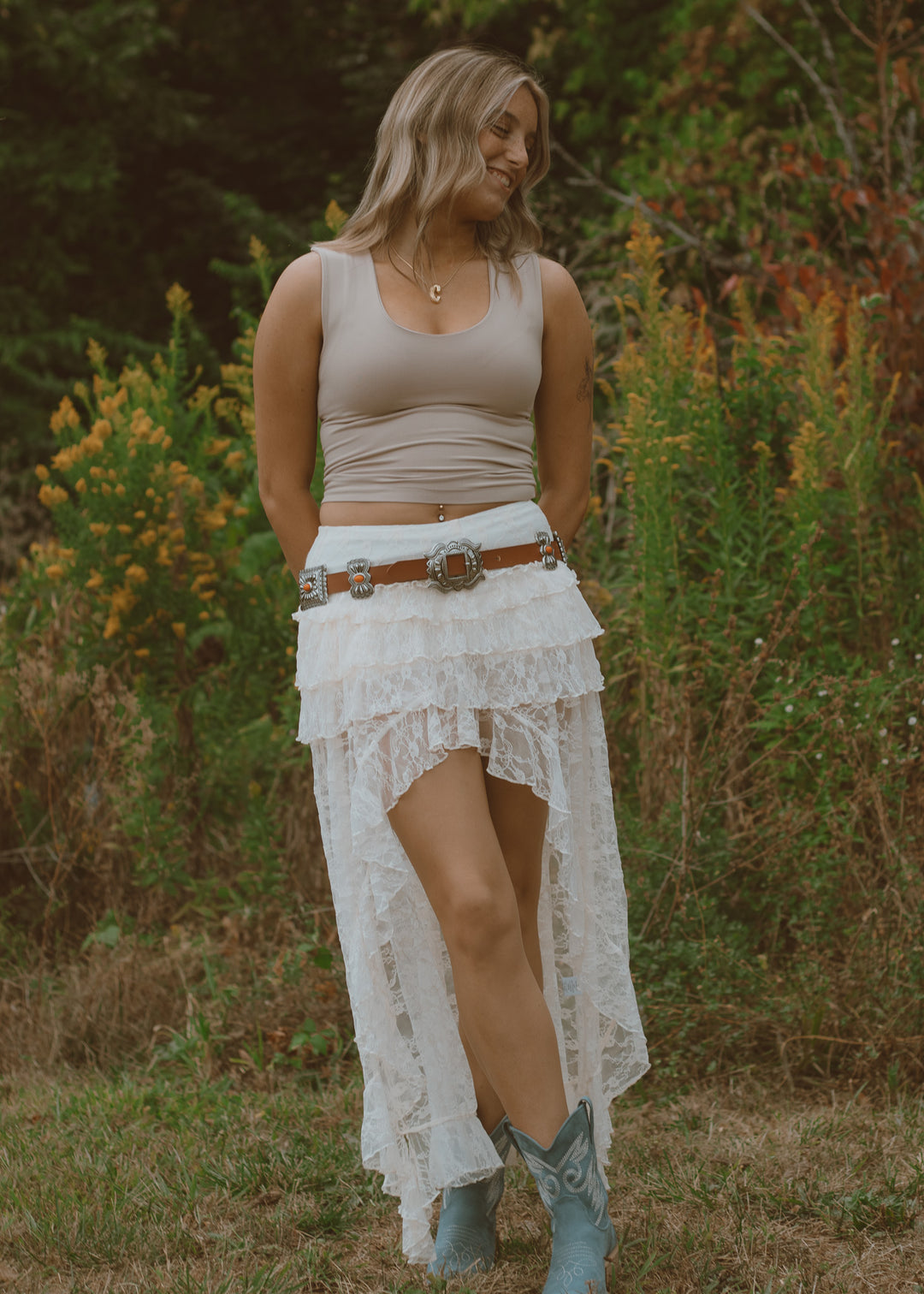 Taupe Double Layered Seamless Tank
