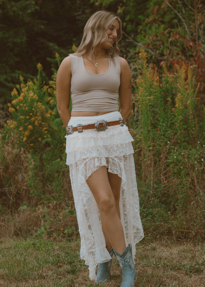 Taupe Double Layered Seamless Tank