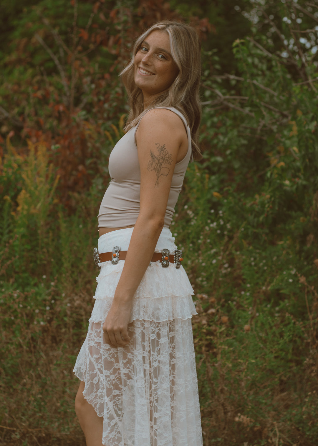 Taupe Double Layered Seamless Tank