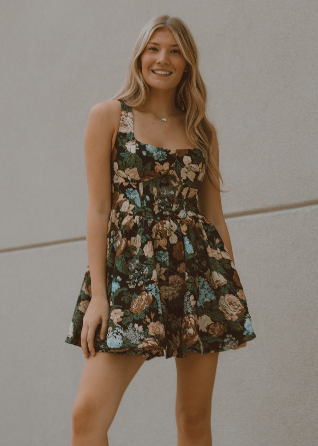 Autumn Romance Jacquard Romper