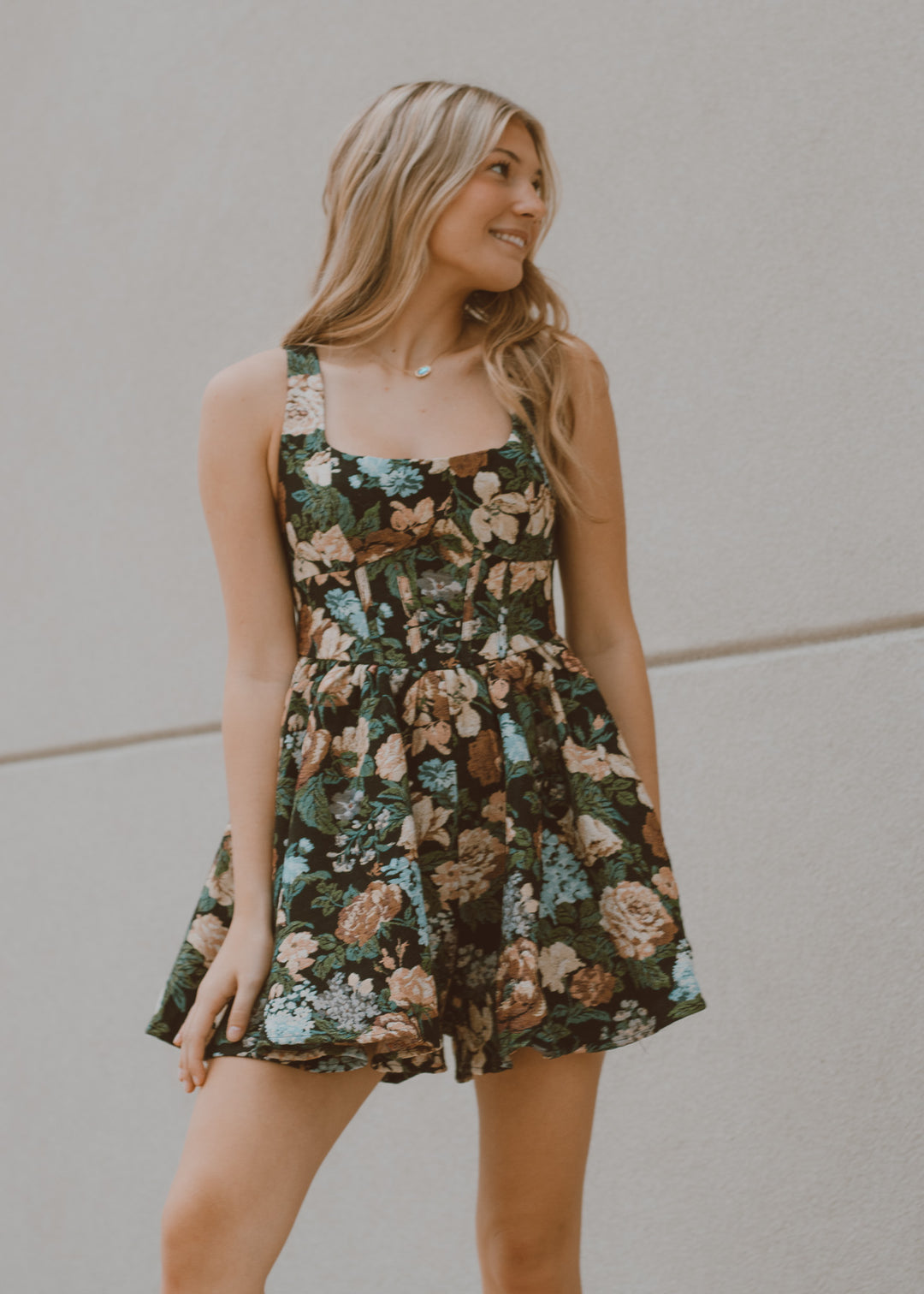 Autumn Romance Jacquard Romper
