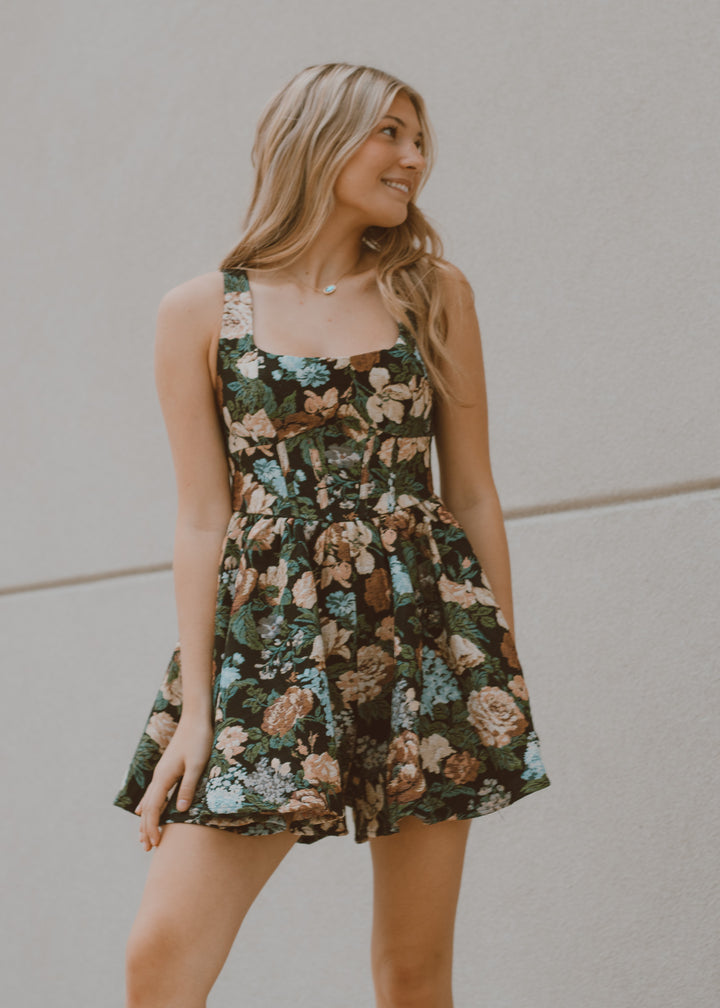 Autumn Romance Jacquard Romper