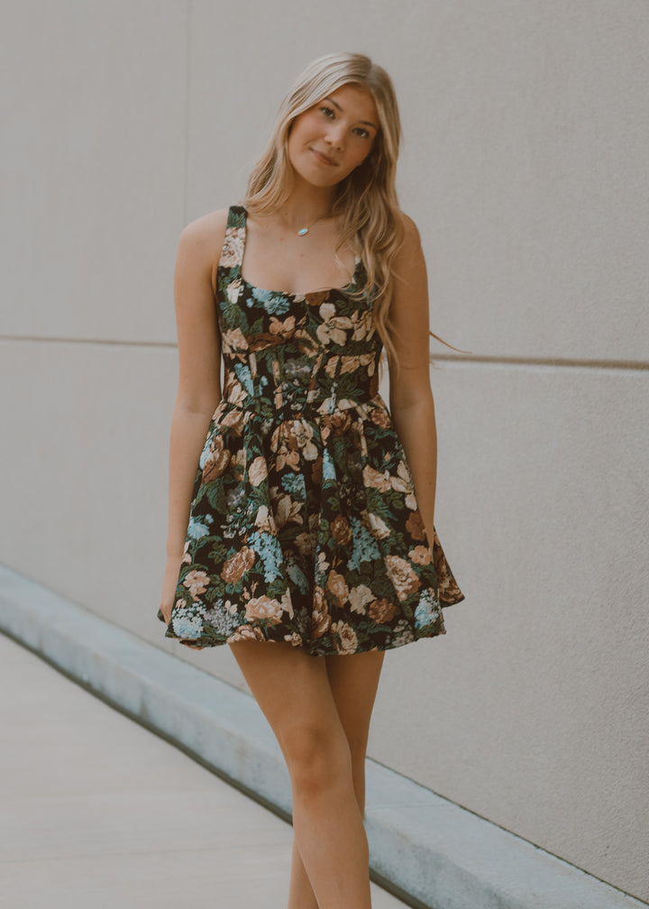 Autumn Romance Jacquard Romper