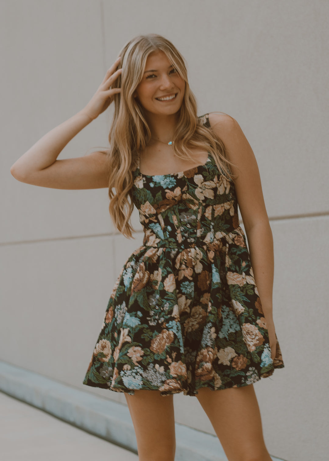 Autumn Romance Jacquard Romper