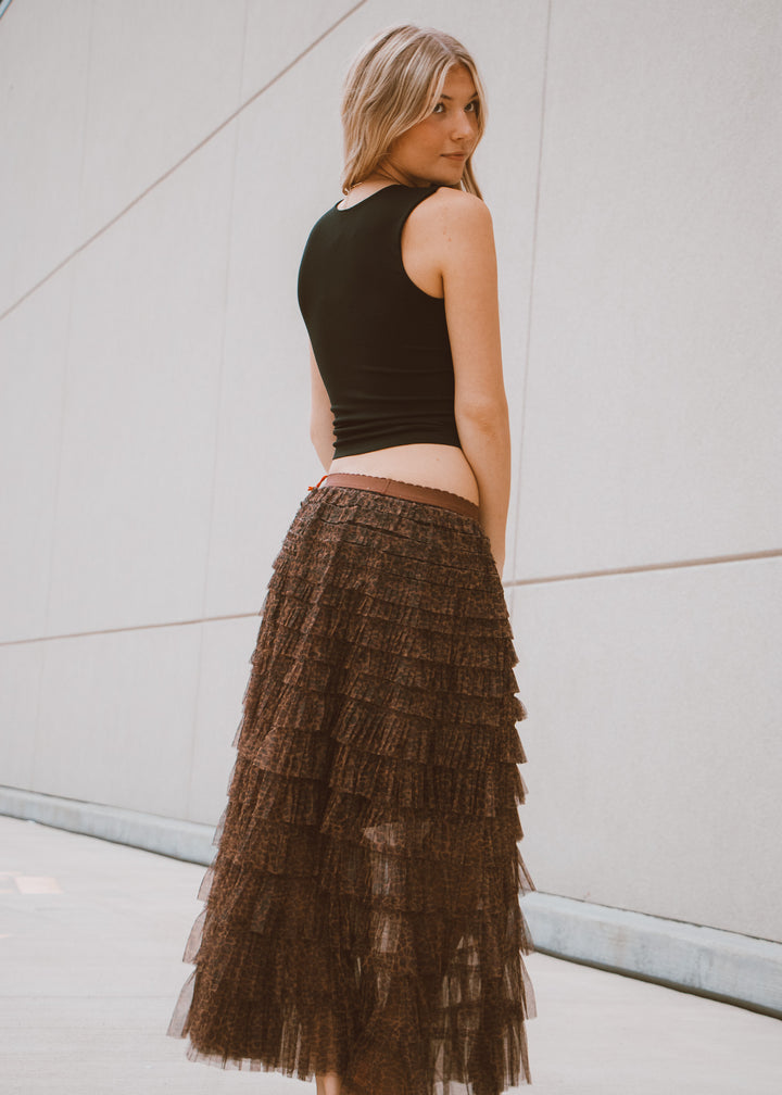 leopard skirt