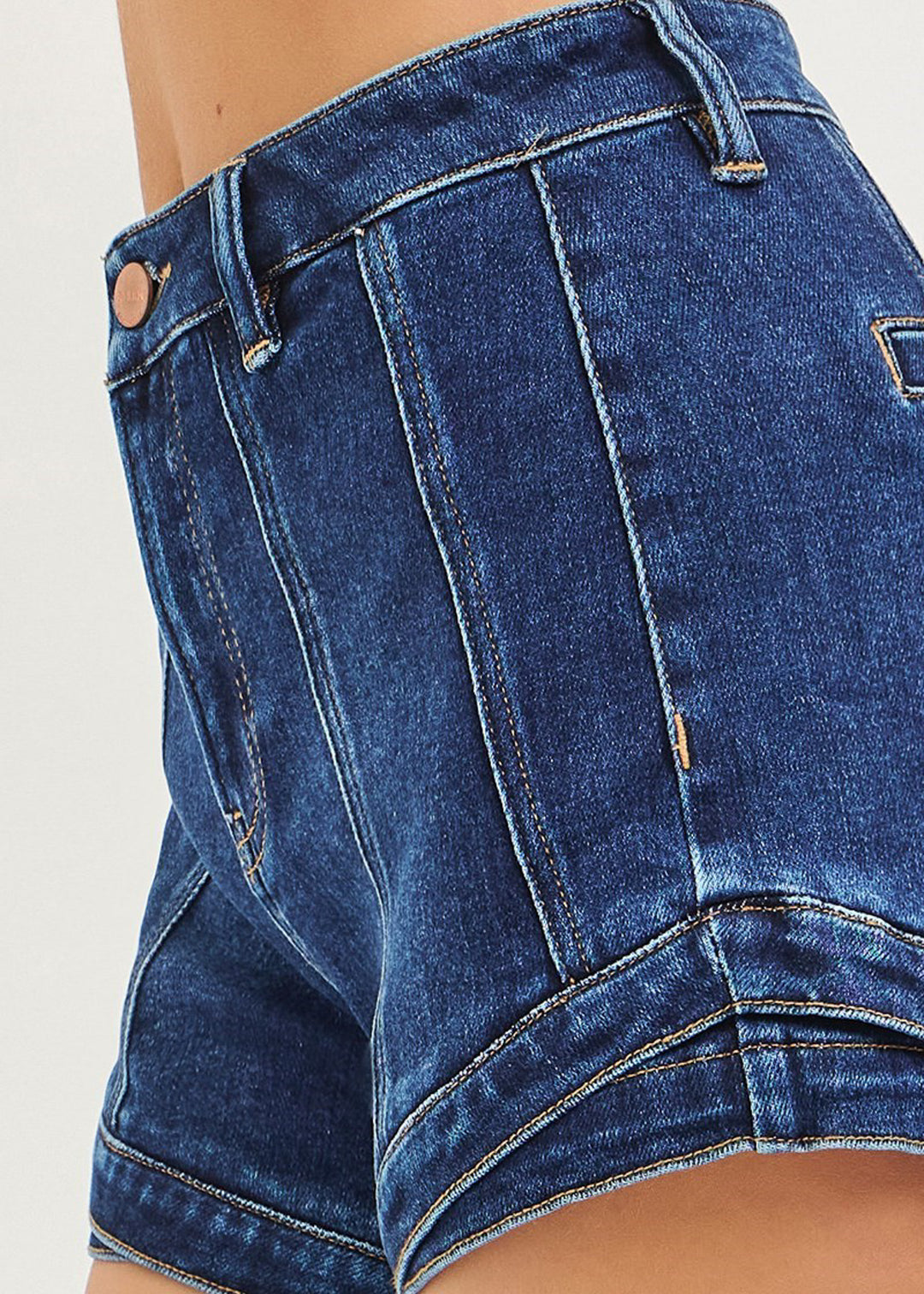 western denim shorts