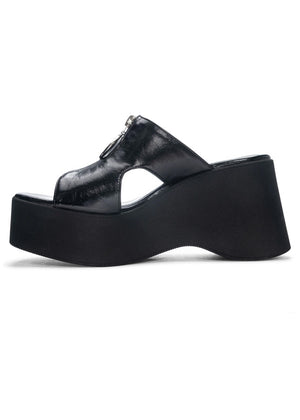 Taysha Black Platform Sandal