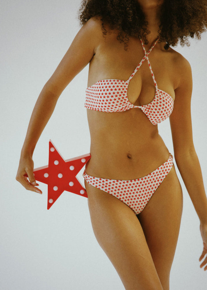 red and white bikini top 