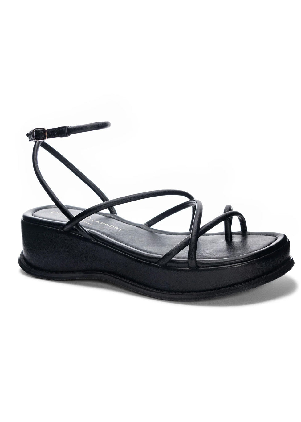 black sandal, platform sandal, strappy sandal, summer sandal