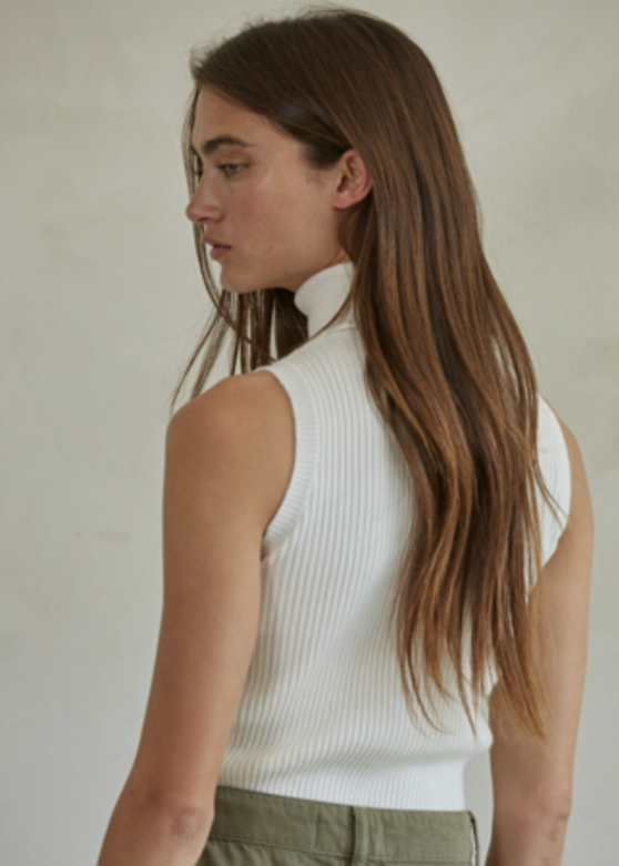 Snow Knit Turtleneck Top