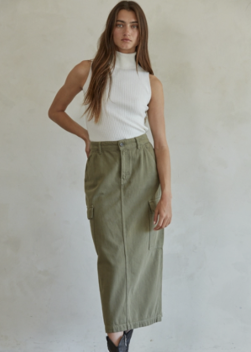 Snow Knit Turtleneck Top