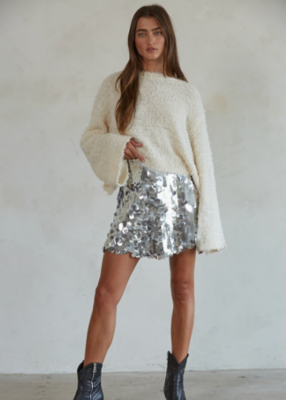 Sequin Sway Mini Skirt