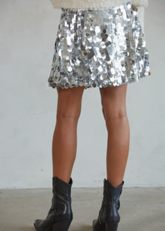 Sequin Sway Mini Skirt