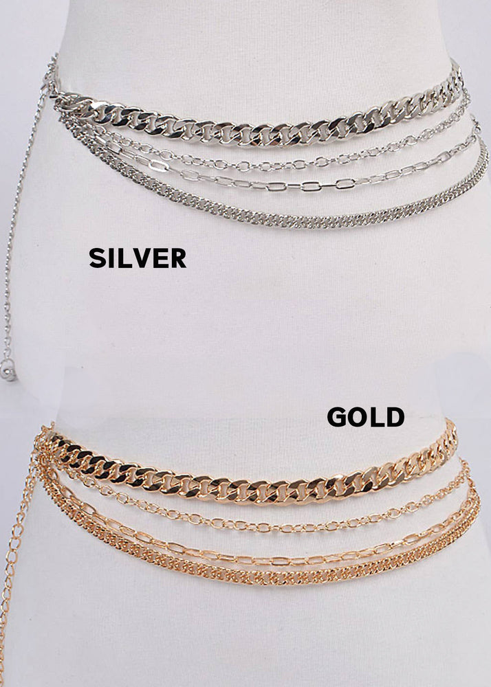 Layered Chain Drop Belt