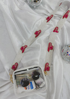 
            
                Load image into Gallery viewer, Cowgirl Hat Beaded Purse Strap
            
        