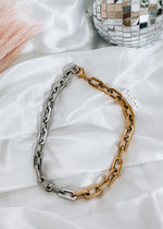 Jenna Link Chain Two Tone Necklace
